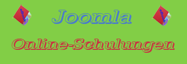Joomla online Schulungen